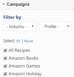 Portfolio Report Campaign Selection