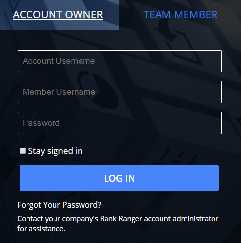 Team Member Login