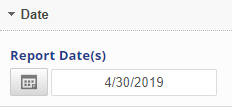 select report date