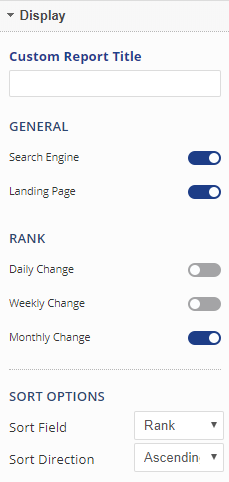 display settings