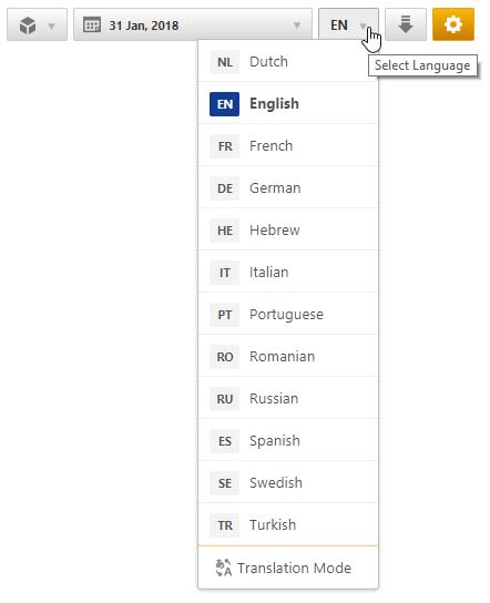 Language Selection
