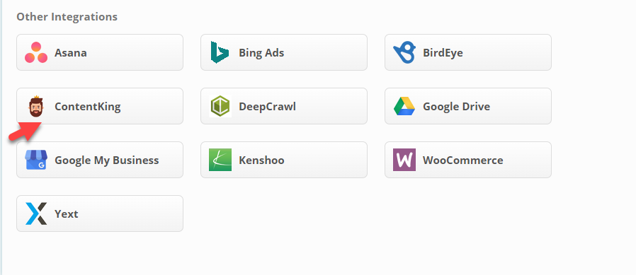 Add authorized ContentKing connection