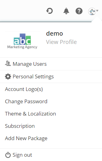 Manage Account Settings