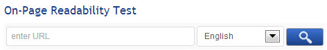 Enter URL for On-Page Readability Test